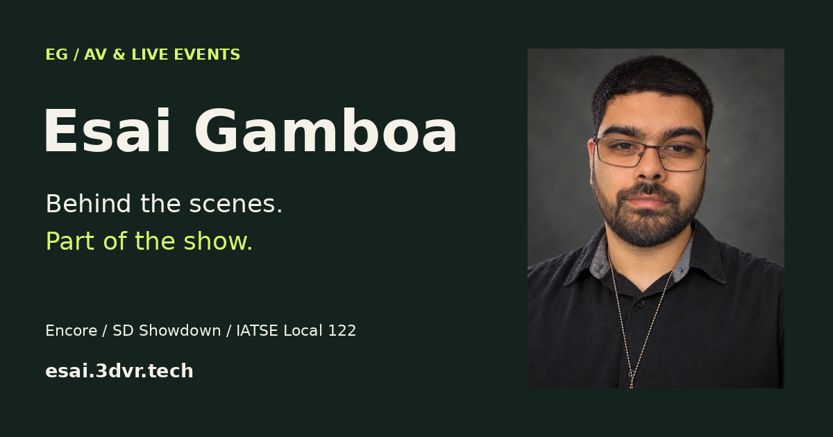 Landscape Esai Gamboa promotional graphic